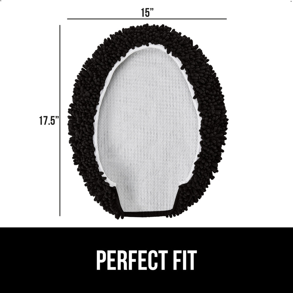Chenille Toilet Lid Cover Gorilla Grip