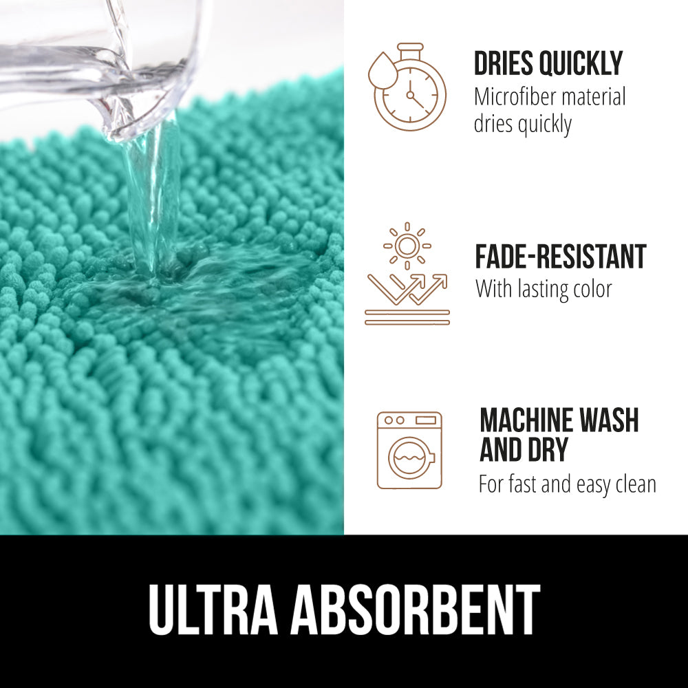 Chenille Bath Rug Gorilla Grip