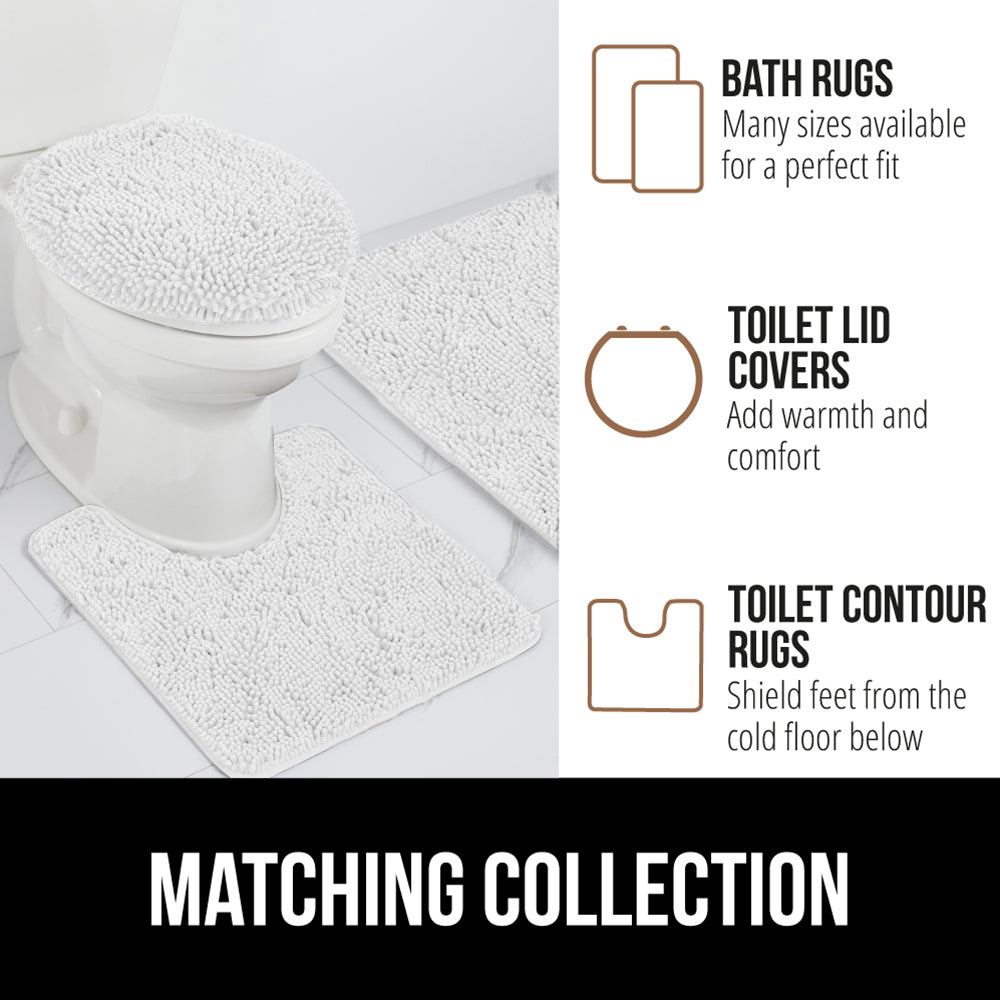 Chenille Bath Rug Gorilla Grip