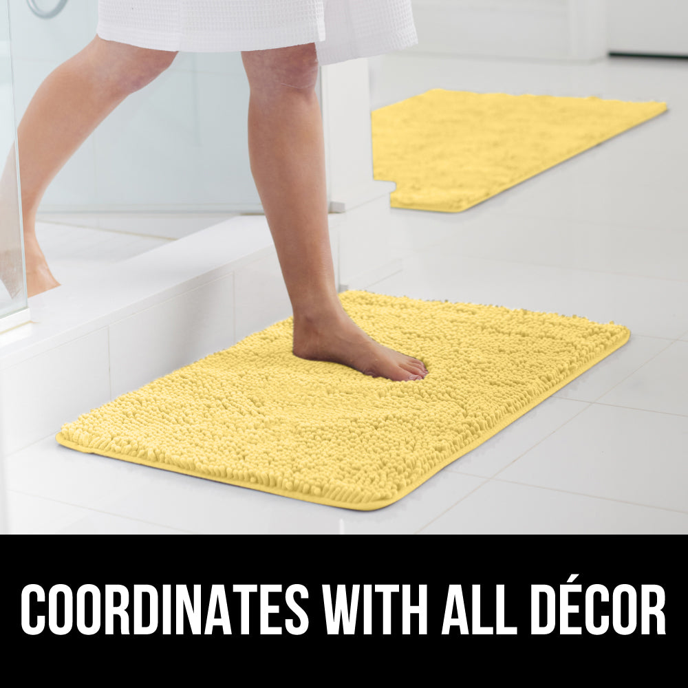 Chenille Bath Rug Gorilla Grip