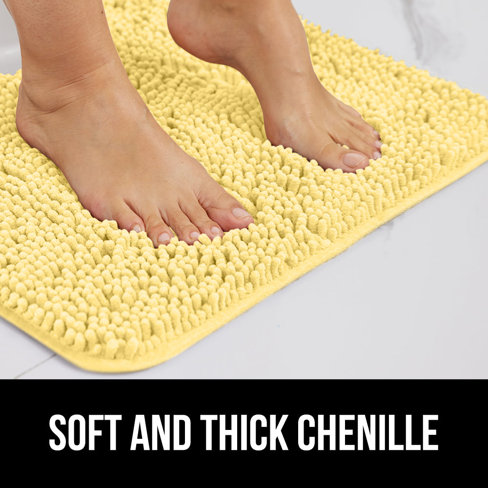 Chenille Bath Rug Gorilla Grip