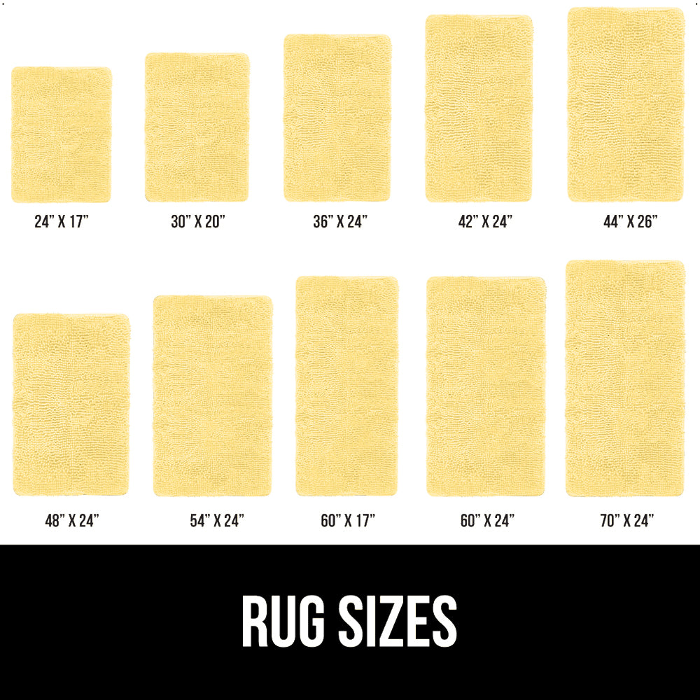 Chenille Bath Rug Gorilla Grip