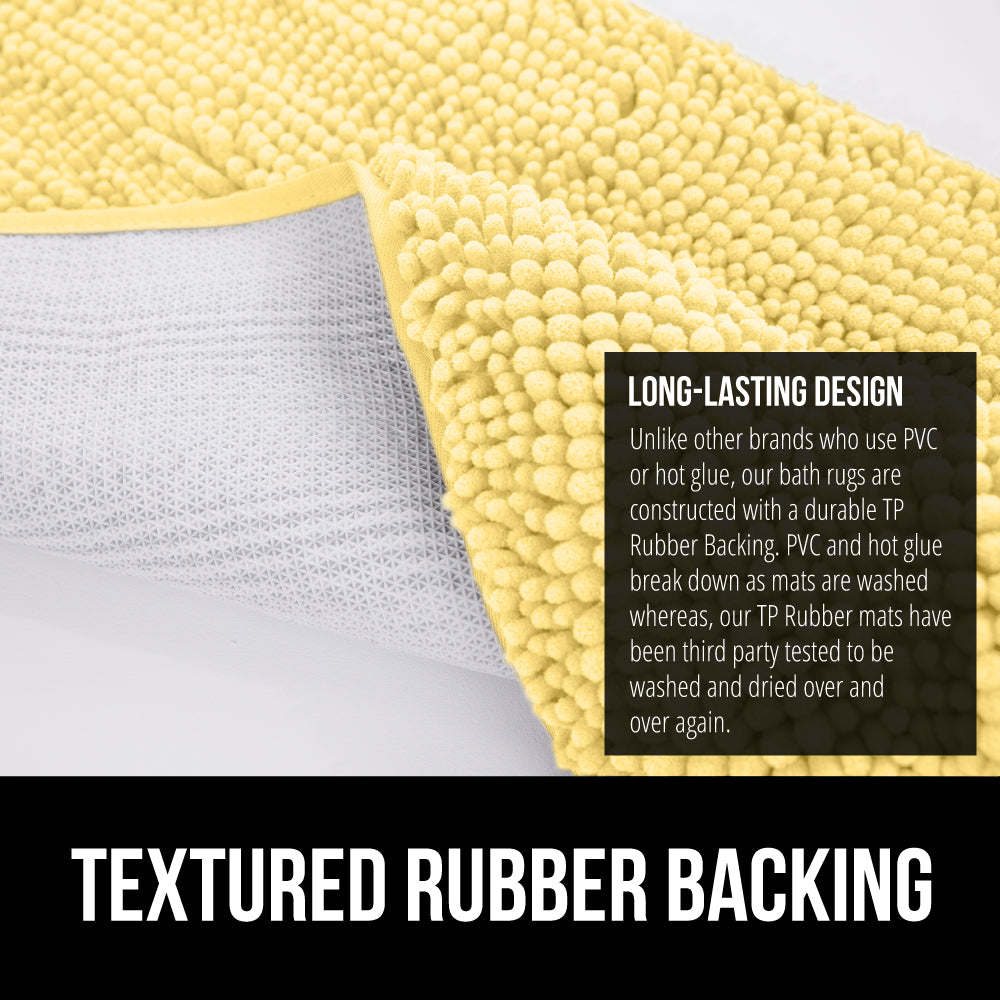 Chenille Bath Rug Gorilla Grip