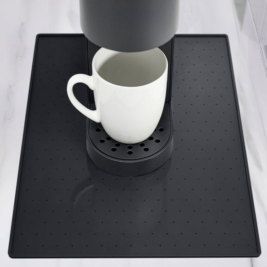 Coffee Mat Gorilla Grip Black 10" x 14"