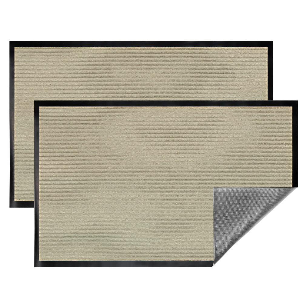 Traffic Guard Doormat Gorilla Grip Beige 29" x 17" 2 Pack