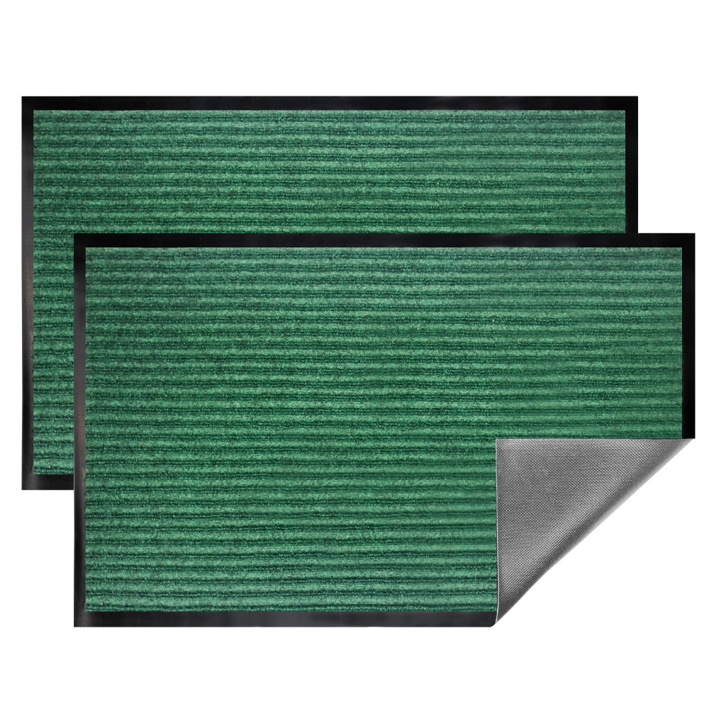 Traffic Guard Doormat Gorilla Grip Green 29" x 17" 2 Pack