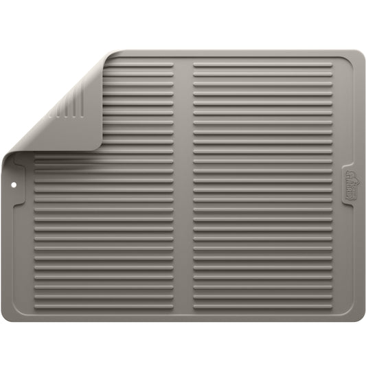 Silicone Dish Drying Mat  Gorilla Grip Almond 16" x 12"