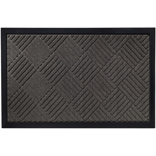 Weathermax Doormat  Gorilla Grip Gray Diamond 17" x 29"