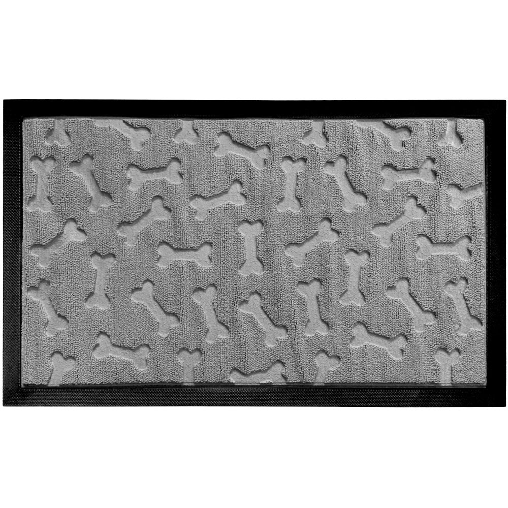 Weathermax Doormat Gorilla Grip Light Gray Bones 17" x 29"
