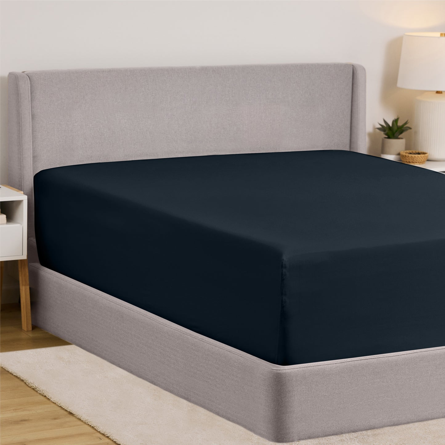 Fitted Sheet Gorilla Grip Charcoal Twin