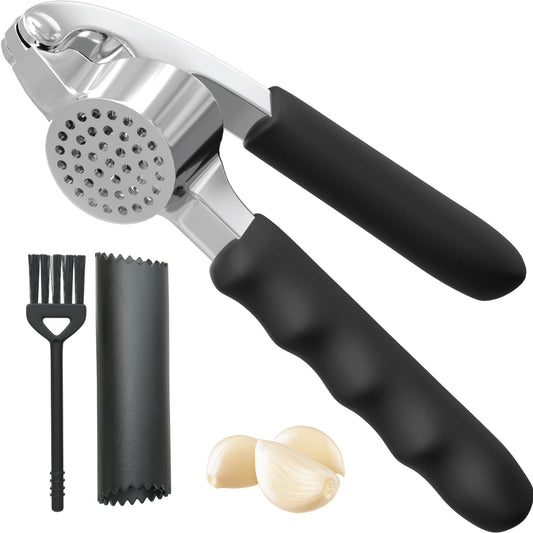 Garlic Press and Peel Set  Gorilla Grip Black