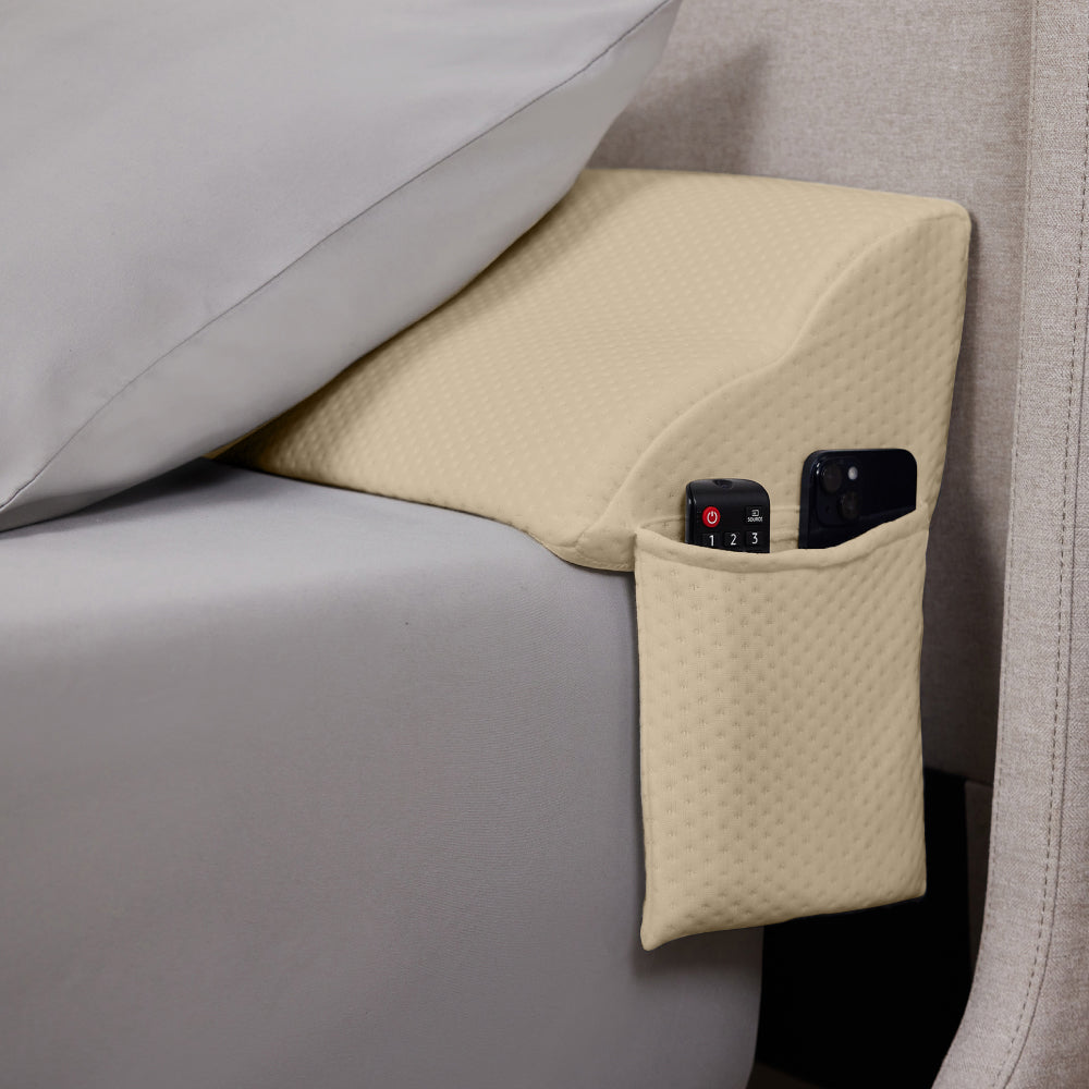 Headboard Gap Pillow  Gorilla Grip Cream Twin/Twin XL