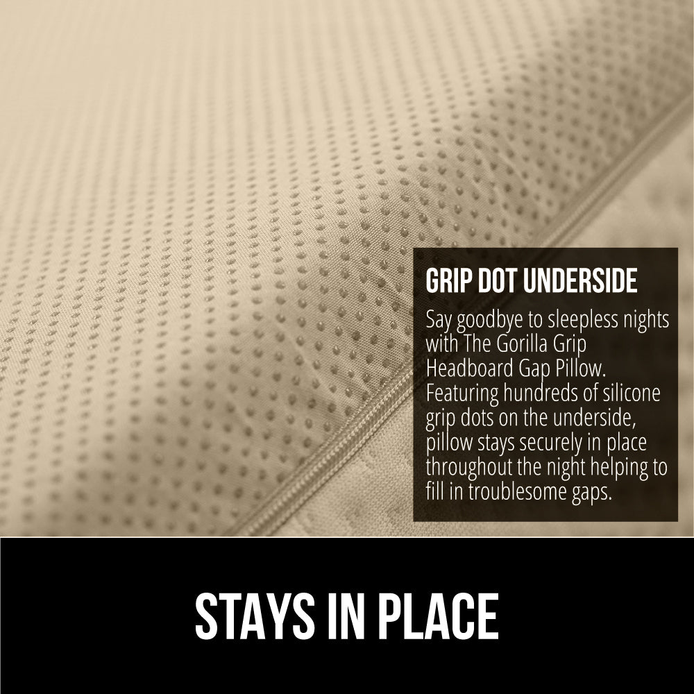 Headboard Gap Pillow  Gorilla Grip