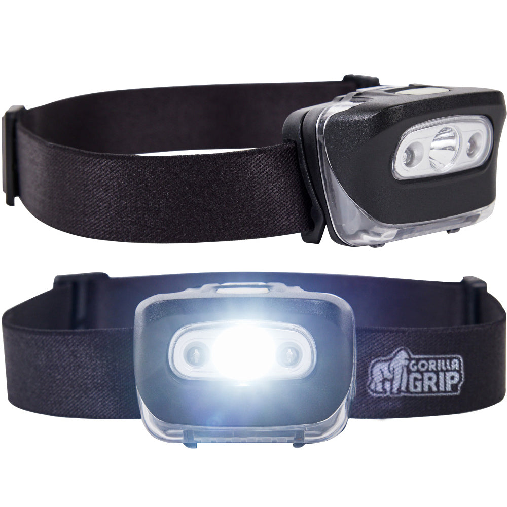 Headlamp Gorilla Grip Black 2 Pack