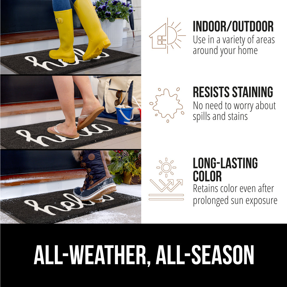 Hello Doormat Gorilla Grip