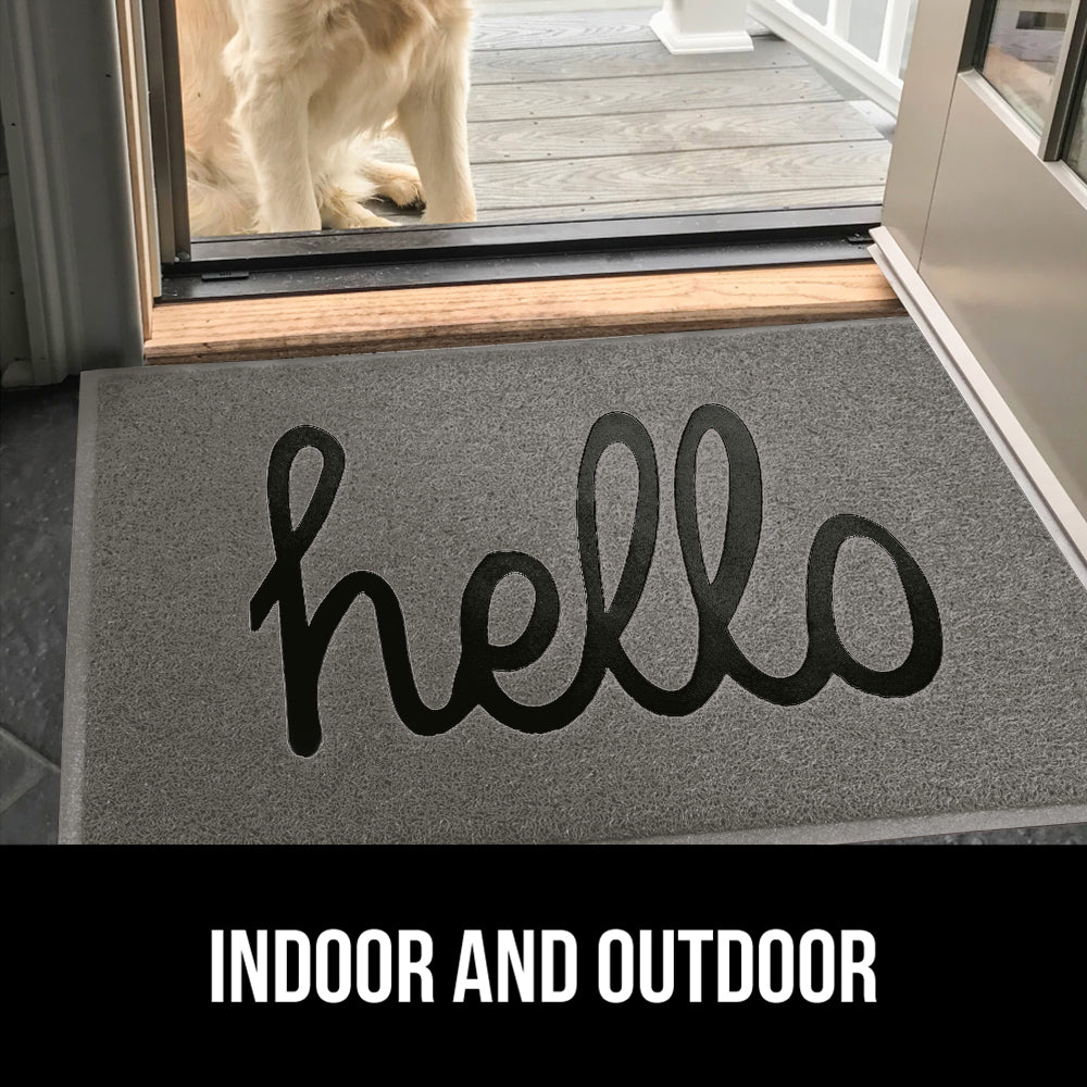 Hello Doormat Gorilla Grip