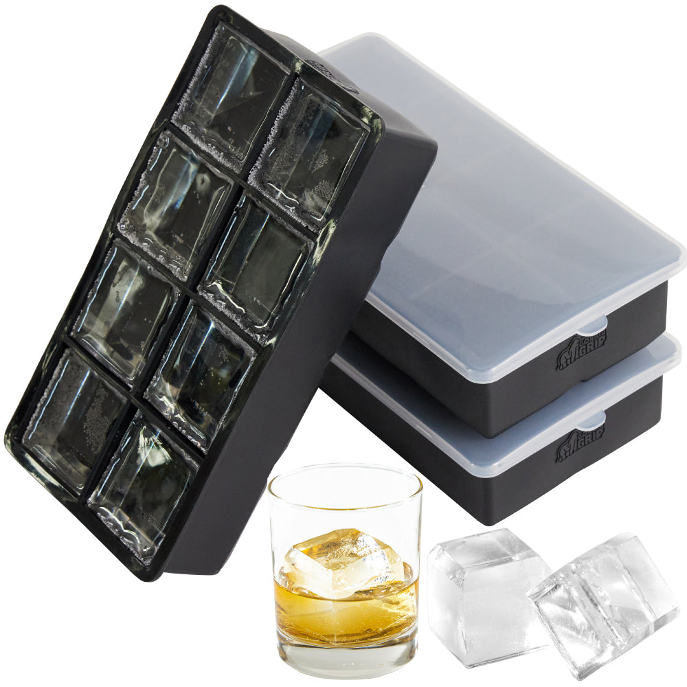 Large Ice Cube Mold Gorilla Grip Black 1 Pack