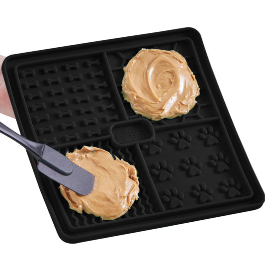 Lick Mat  Gorilla Grip Black