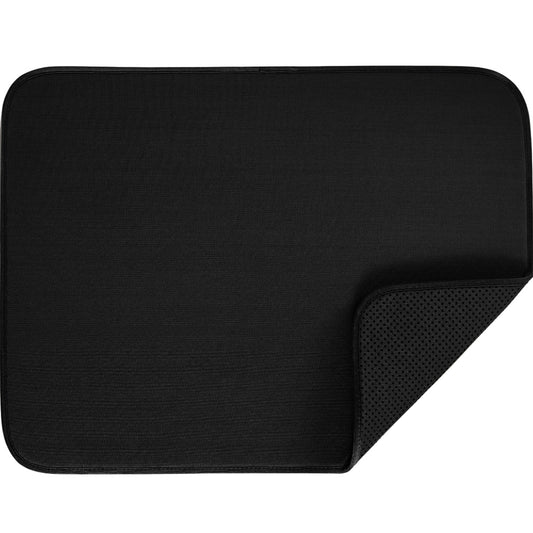 Microfiber Dish Drying Mat  Gorilla Grip Black 16 x 18