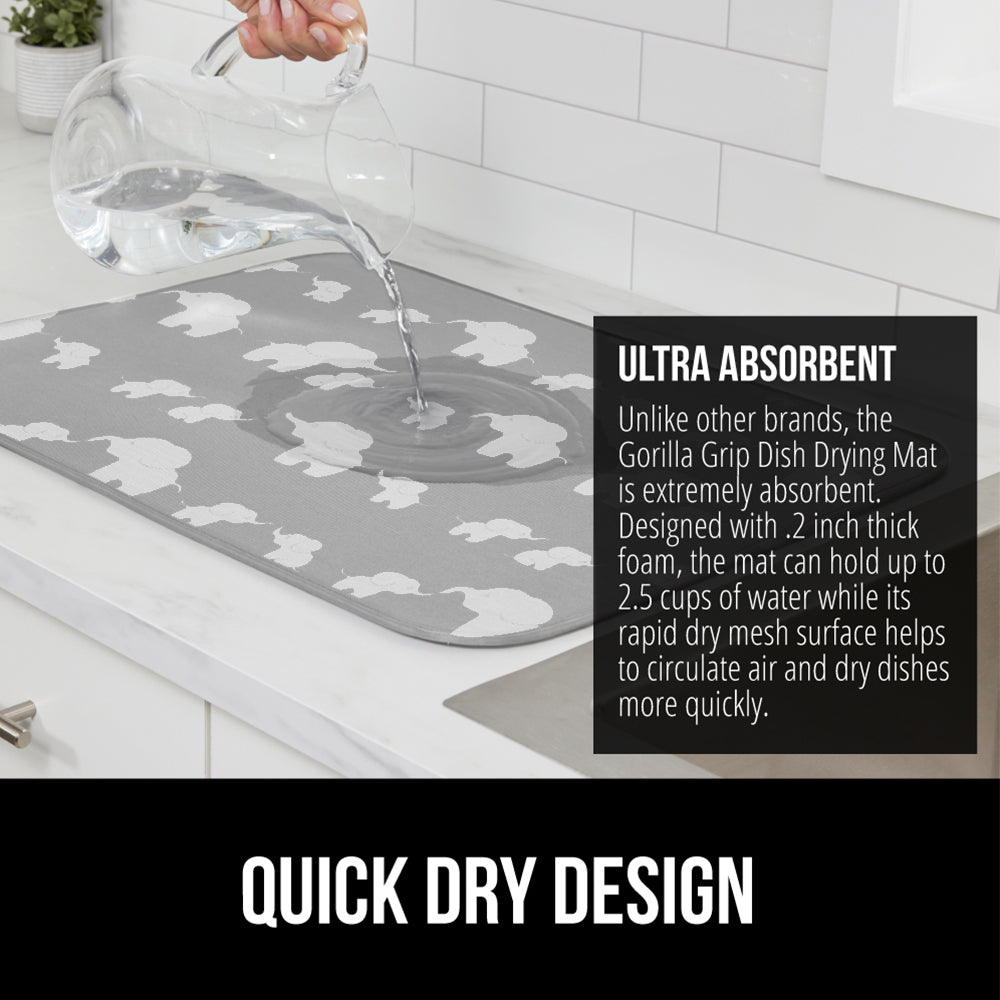 Microfiber Dish Drying Mat  Gorilla Grip