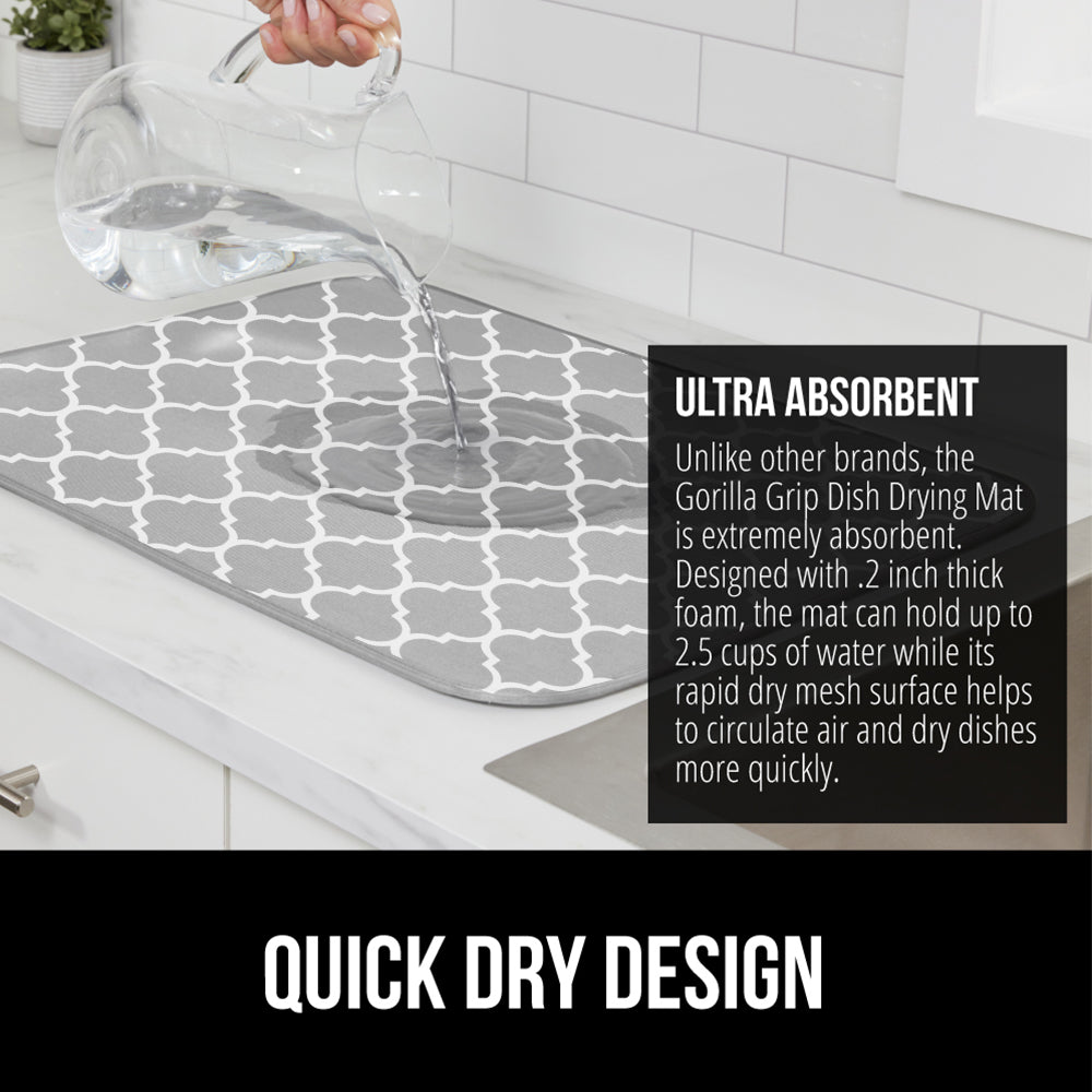 Microfiber Dish Drying Mat  Gorilla Grip