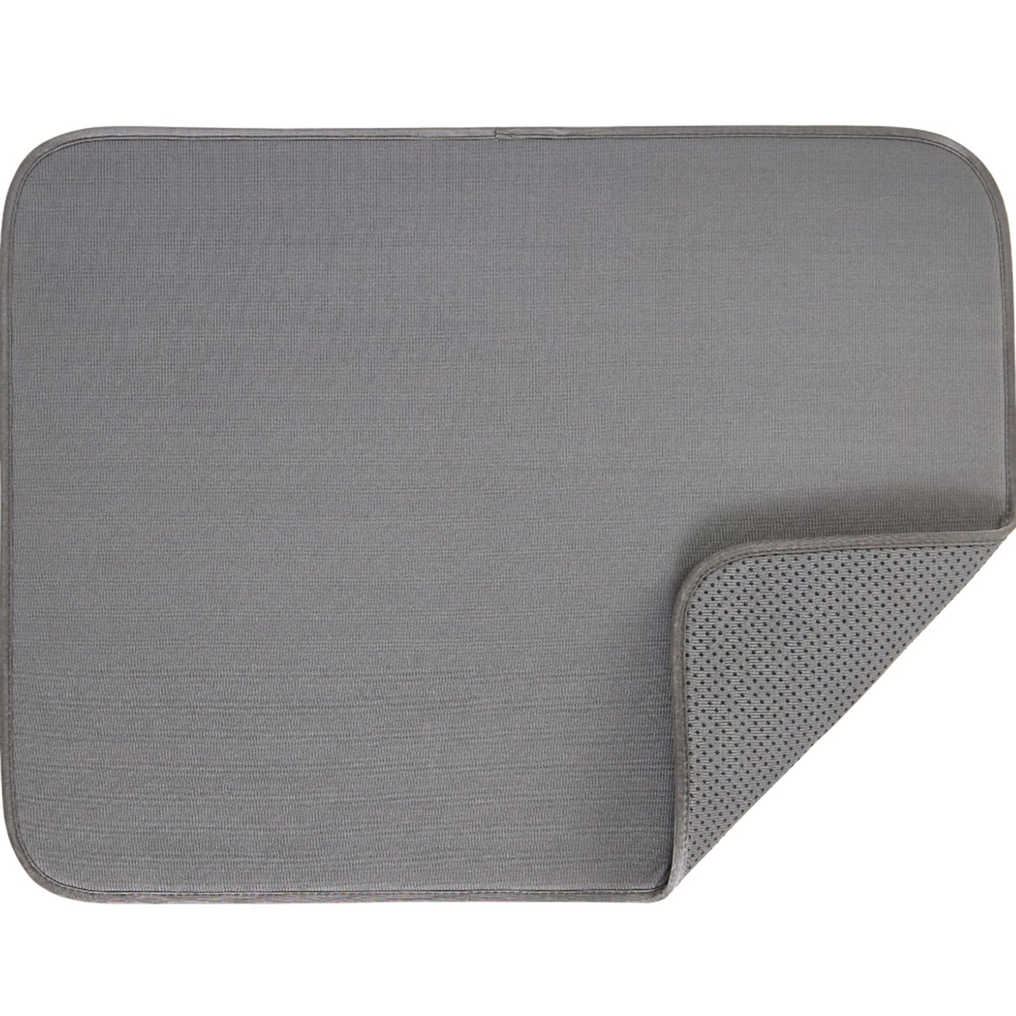 Microfiber Dish Drying Mat Gorilla Grip Gray 16 x 18