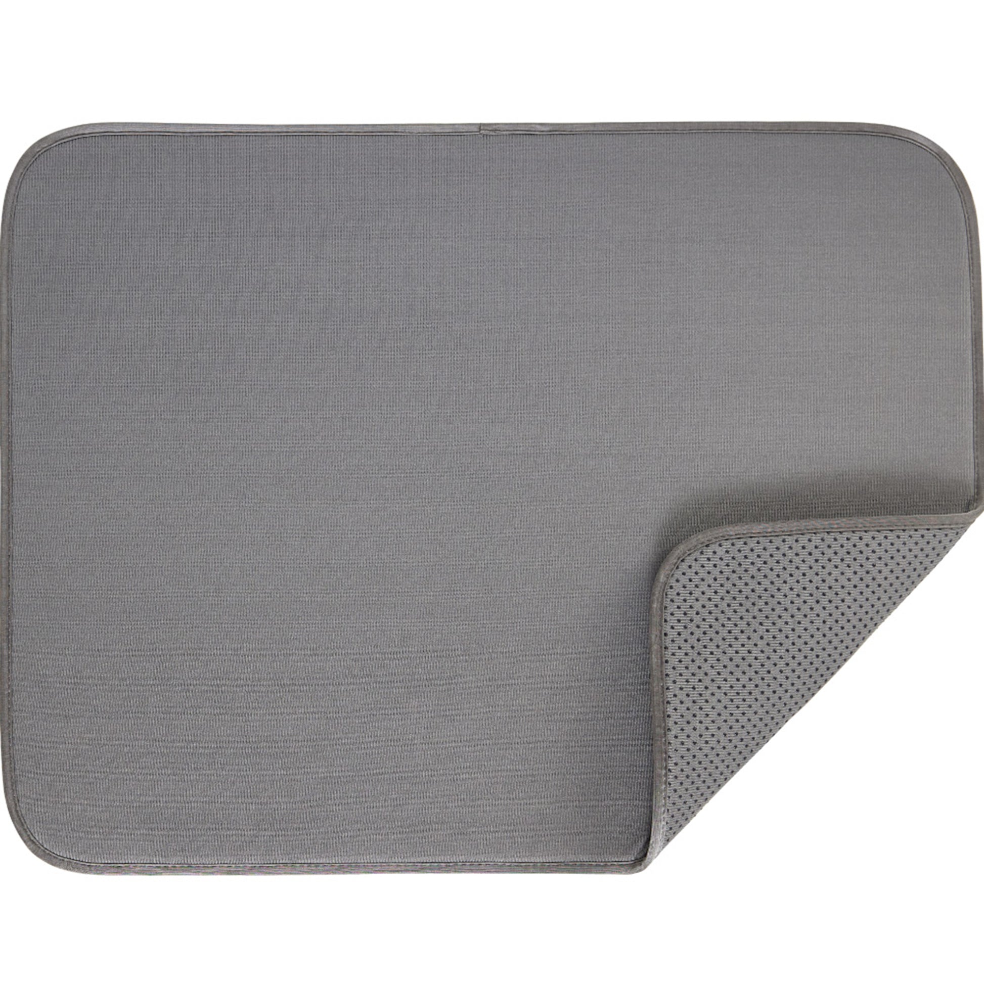 Microfiber Dish Drying Mat  Gorilla Grip Gray 16 x 18
