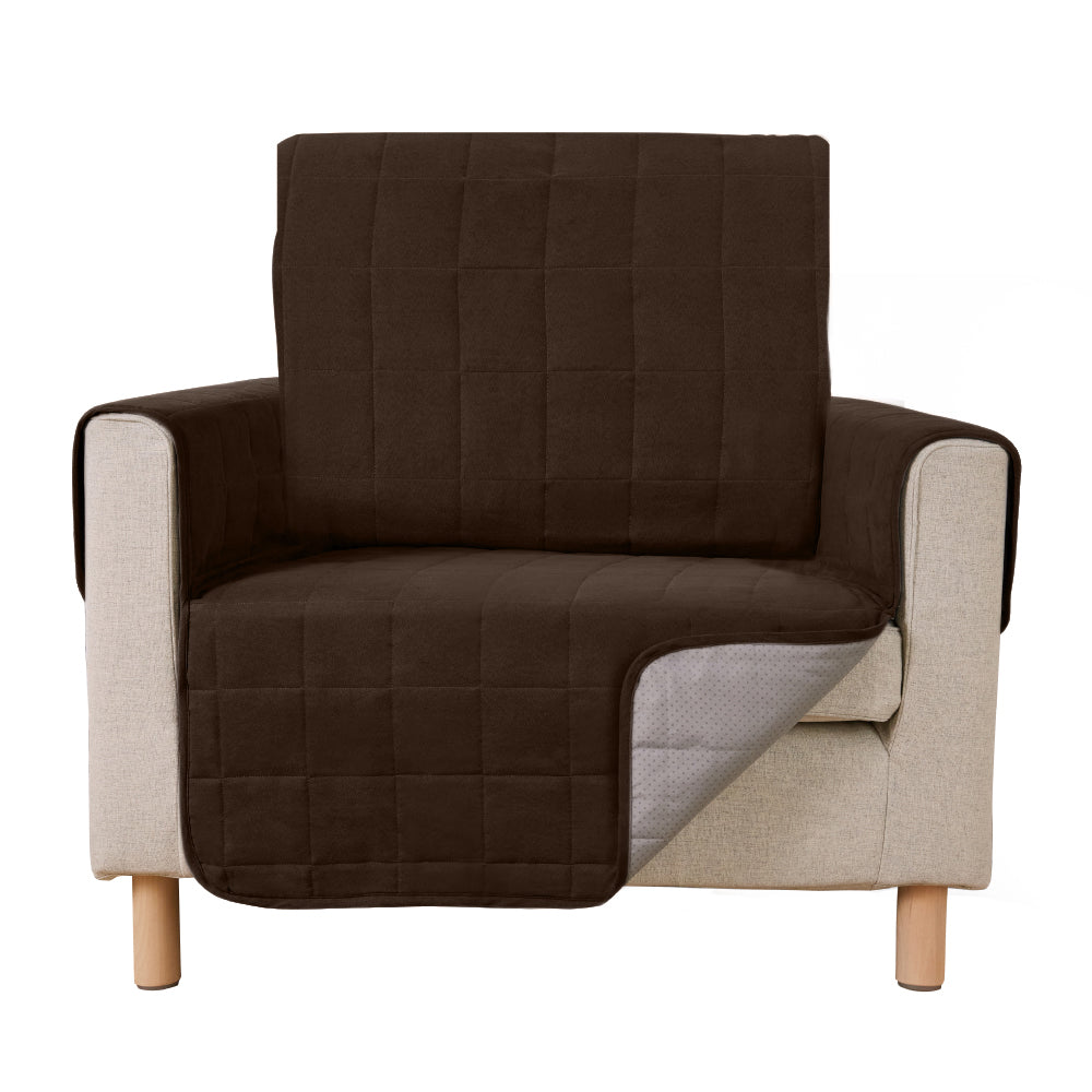 Waterproof Couch Cover Gorilla Grip Brown Chair
