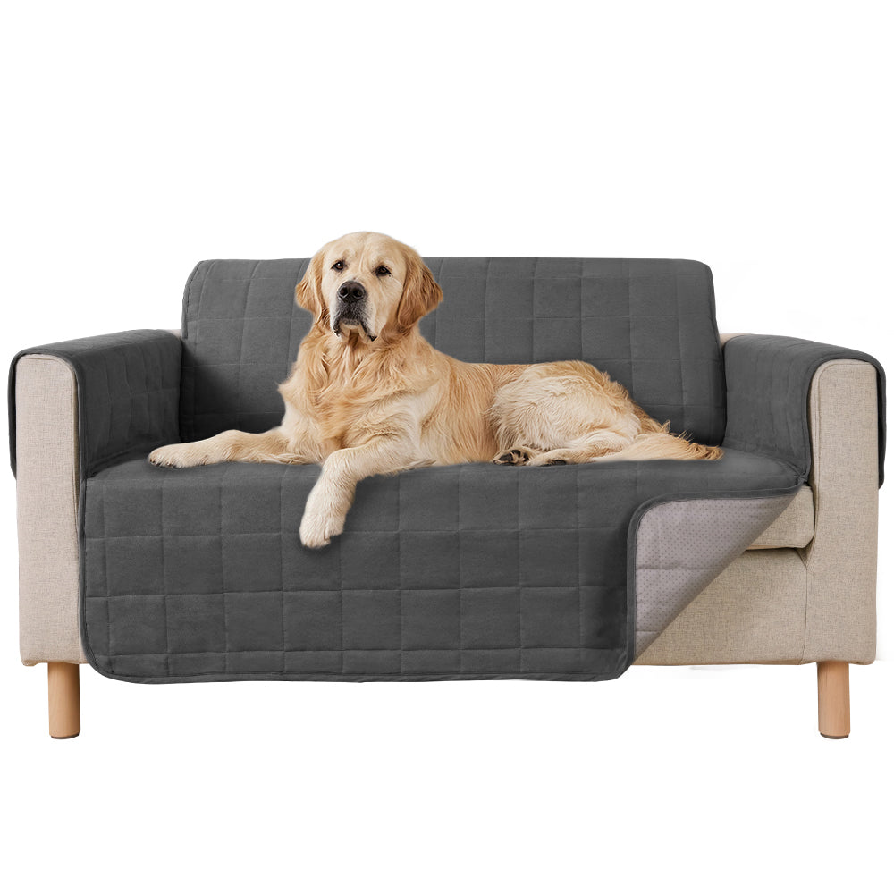 Waterproof Couch Cover Gorilla Grip Charcoal Loveseat