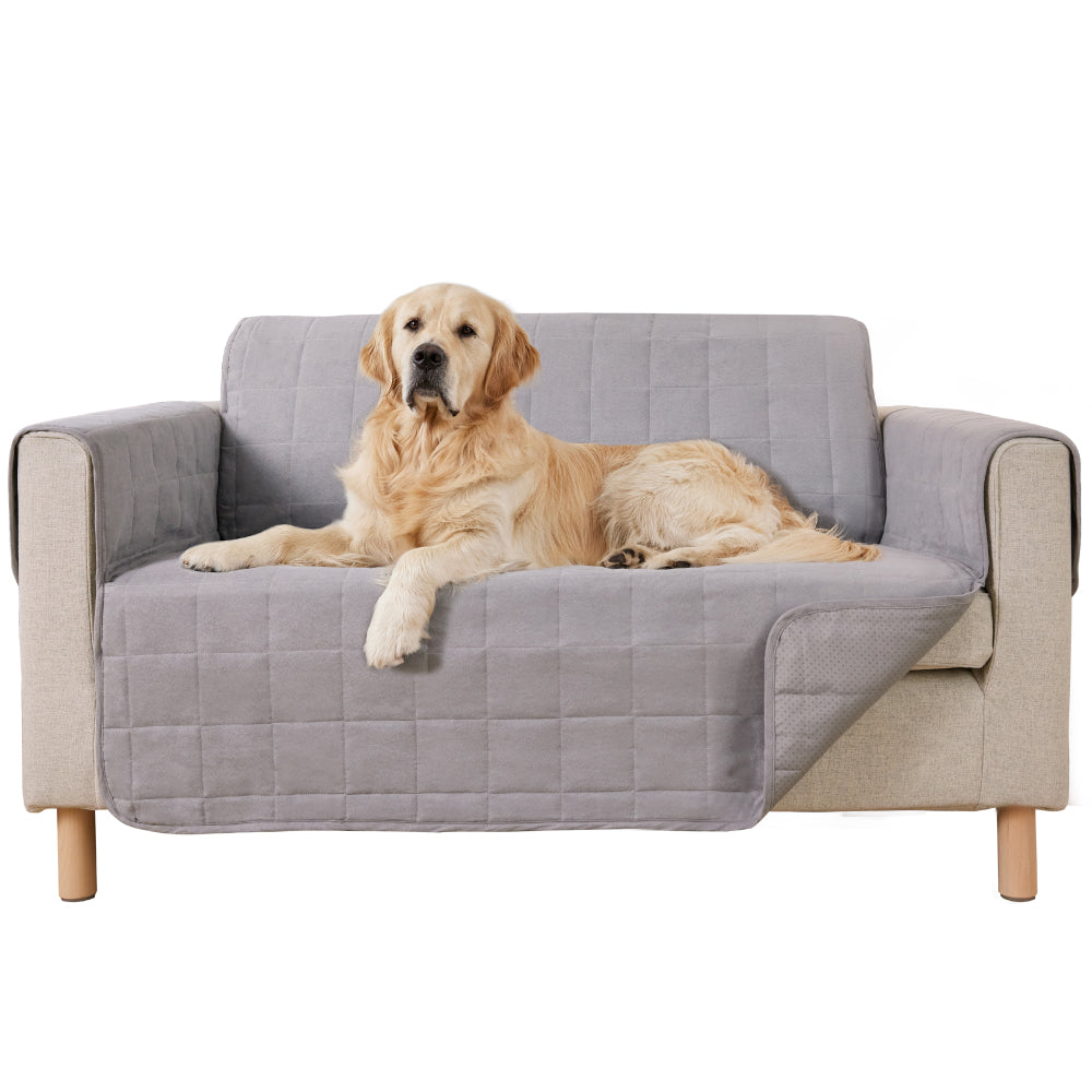 Waterproof Couch Cover Gorilla Grip Gray Loveseat