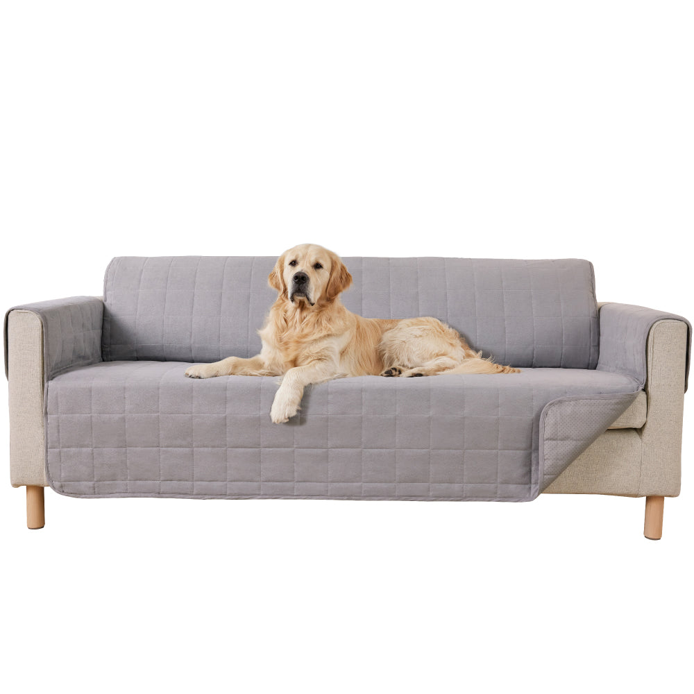 Waterproof Couch Cover Gorilla Grip Gray Sofa