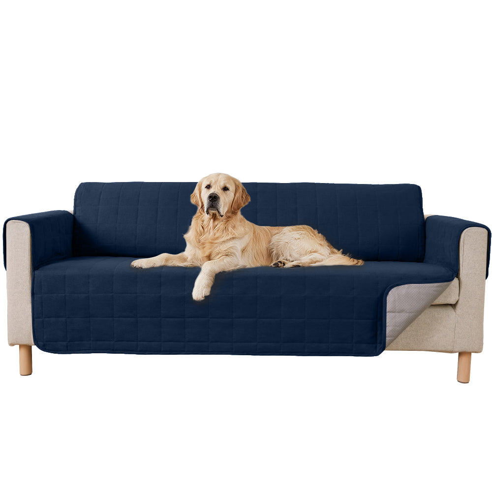 Waterproof Couch Cover Gorilla Grip Navy Sofa