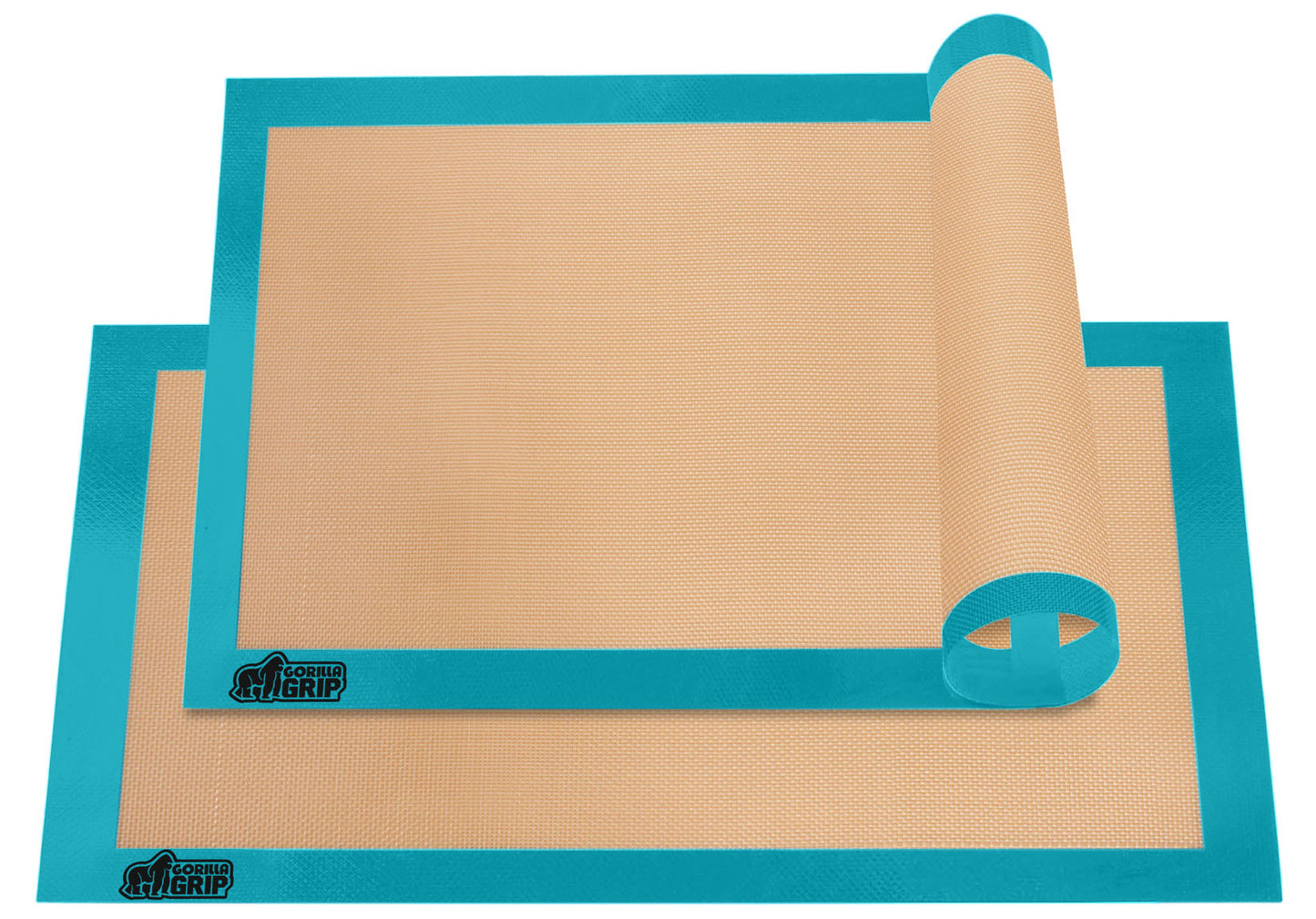 Silicone Baking Mat  Gorilla Grip Turquoise 16.5" x 11.87" (Half Sheet)