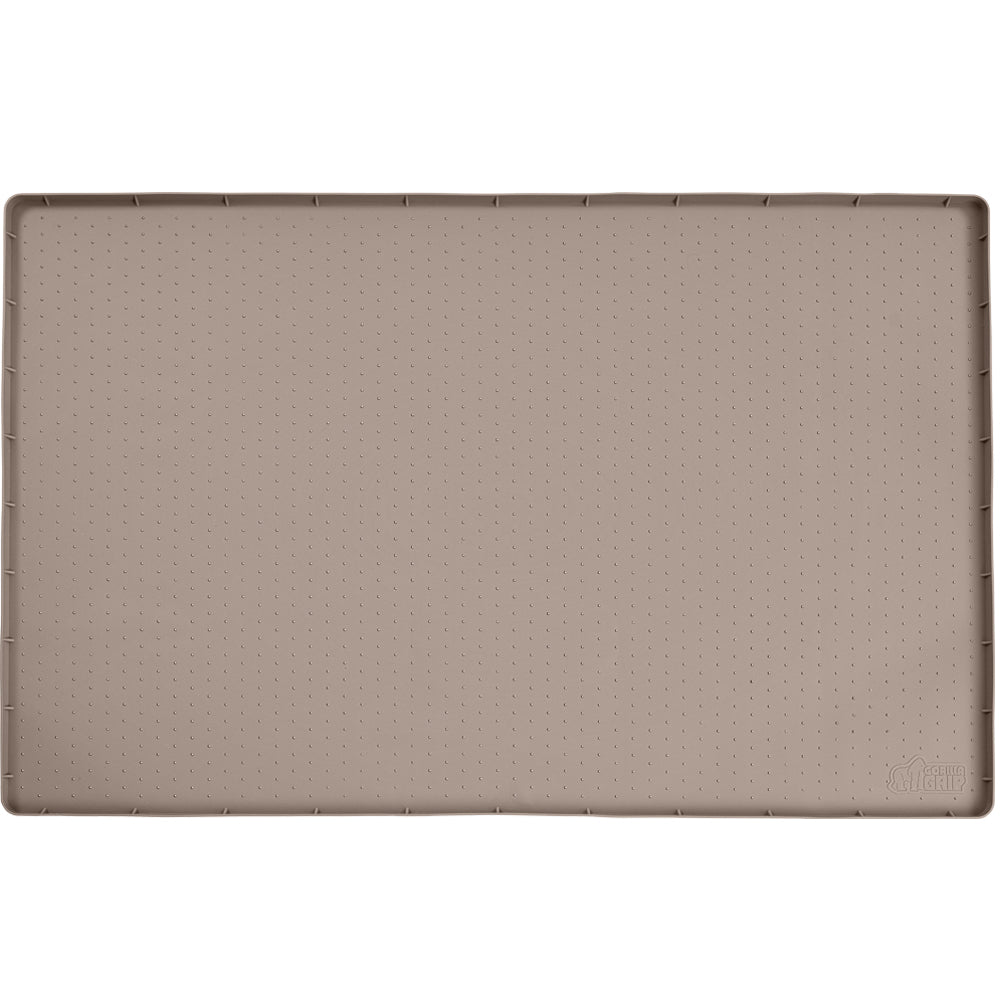 Silicone Under Sink Mat Gorilla Grip Beige 19" x 22"