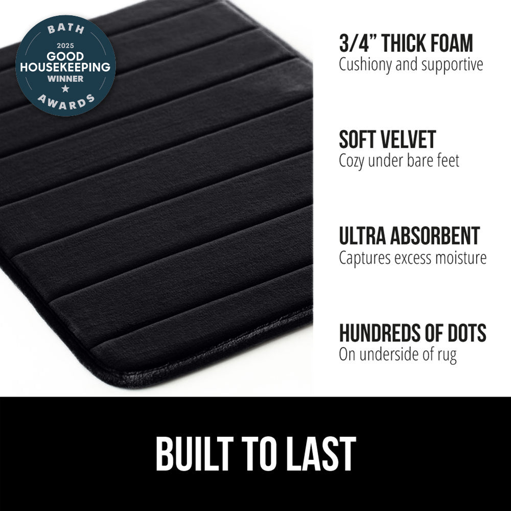 Striped Bath Rug Memory