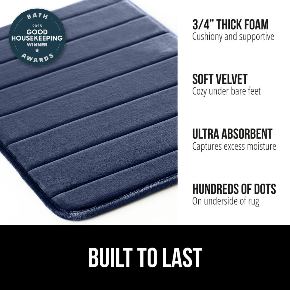 Striped Bath Rug Memory
