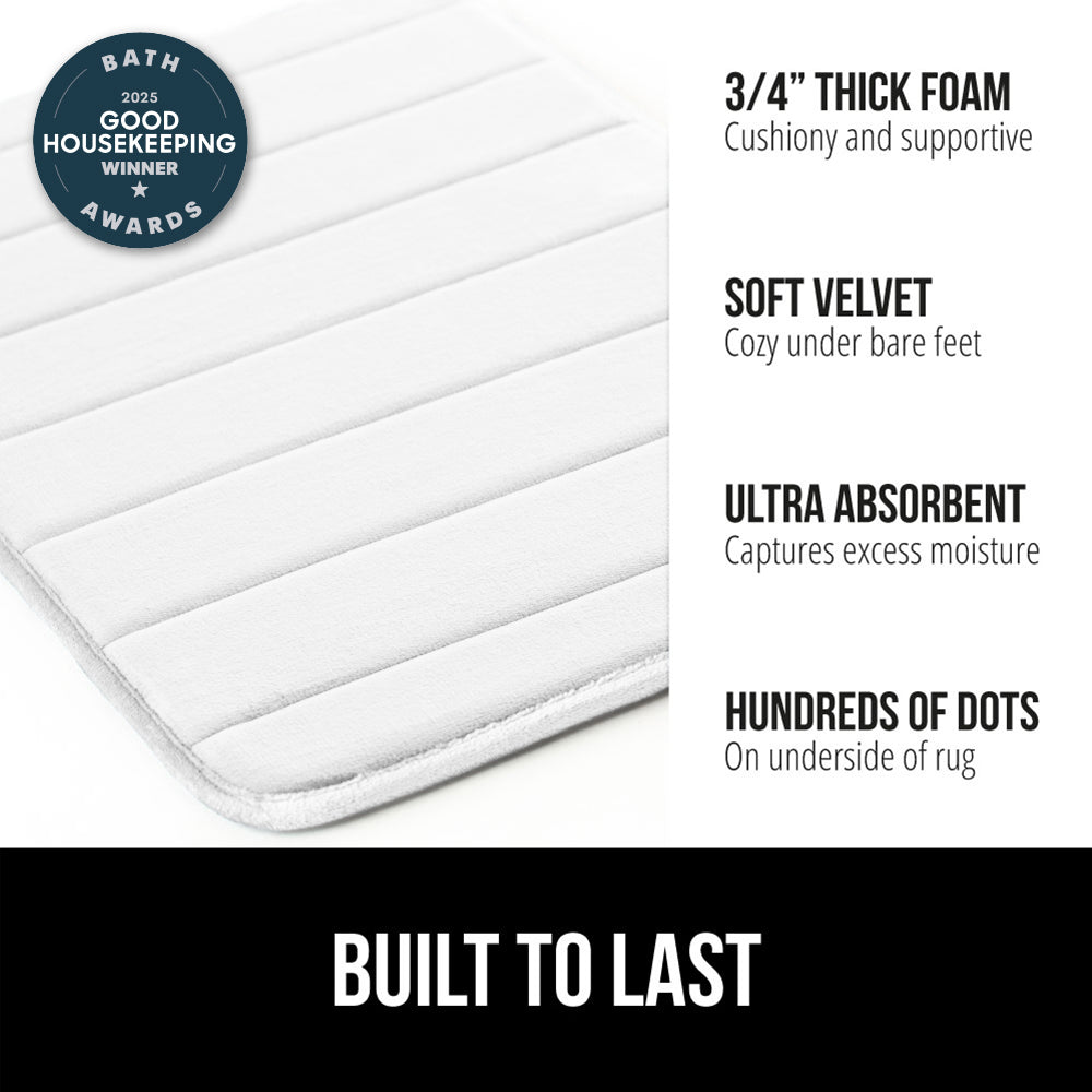 Striped Bath Rug Memory