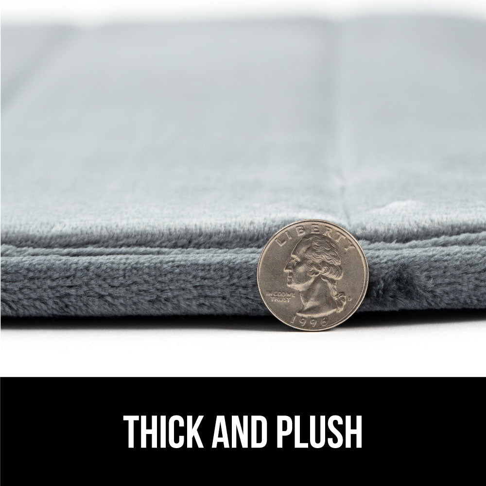 Striped Bath Rug Memory Gorilla Grip