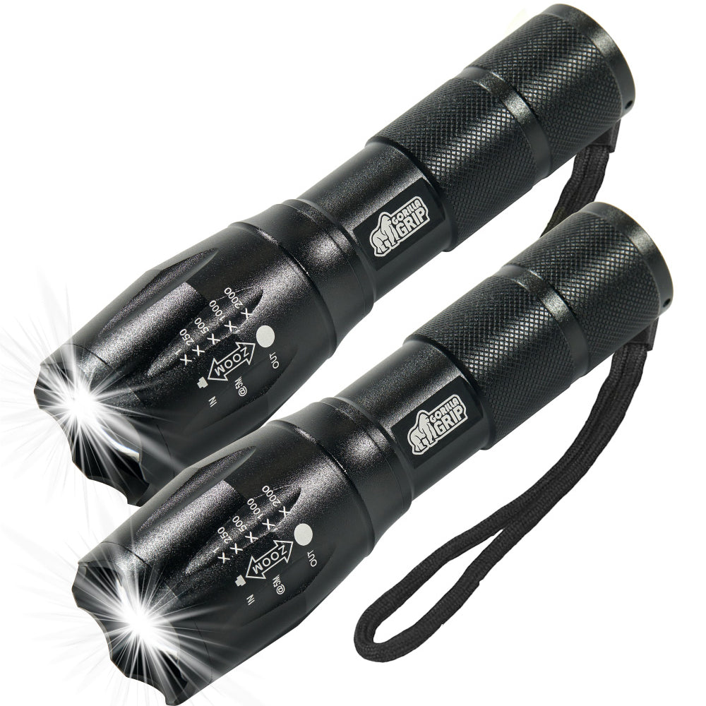 Flashlight Gorilla Grip Black 2 Pack
