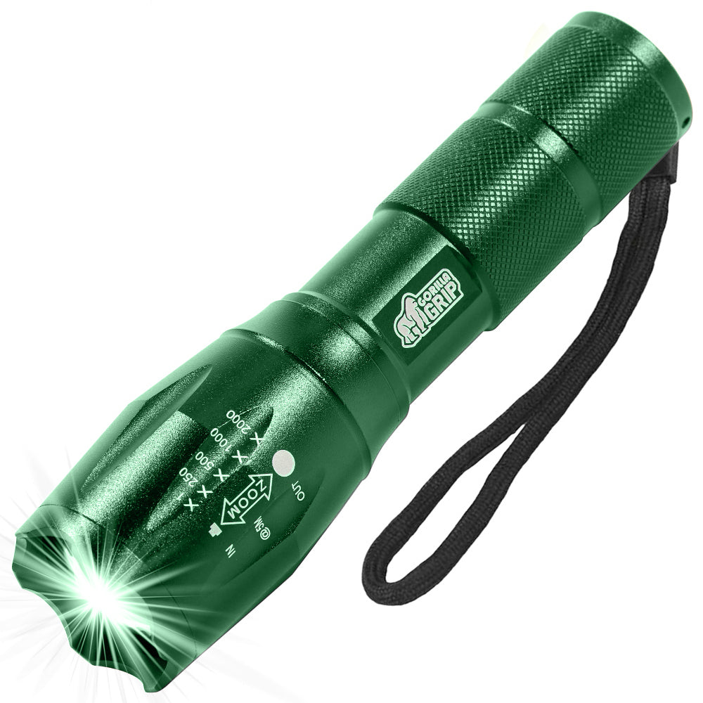 Flashlight Gorilla Grip Hunter Green 1 Pack