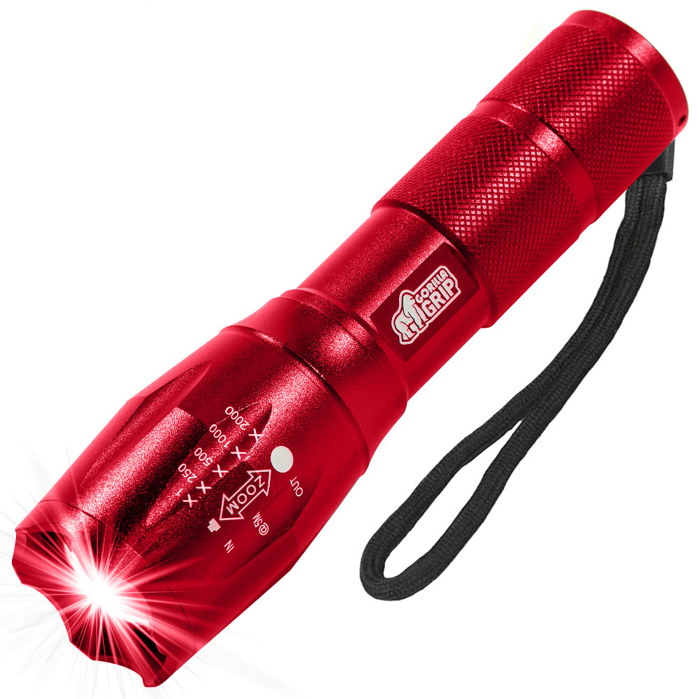 Flashlight Gorilla Grip Red 1 Pack