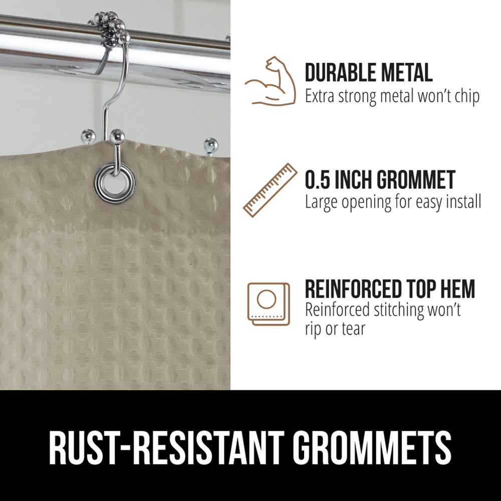 Waffle Shower Curtain Gorilla Grip