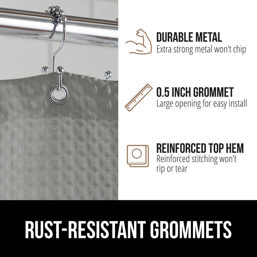 Waffle Shower Curtain Gorilla Grip