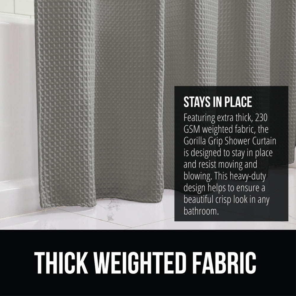 Waffle Shower Curtain Gorilla Grip