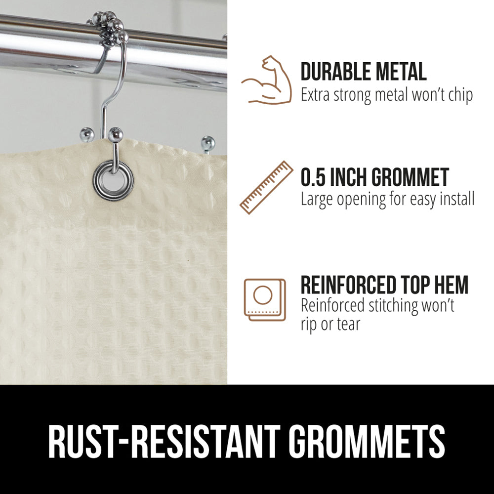 Waffle Shower Curtain Gorilla Grip