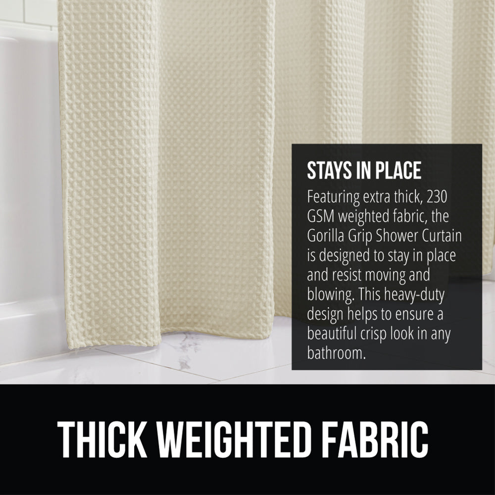 Waffle Shower Curtain Gorilla Grip