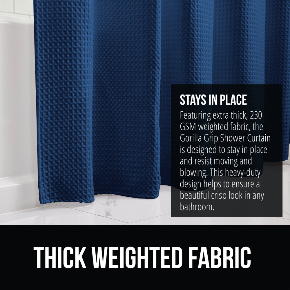 Waffle Shower Curtain Gorilla Grip