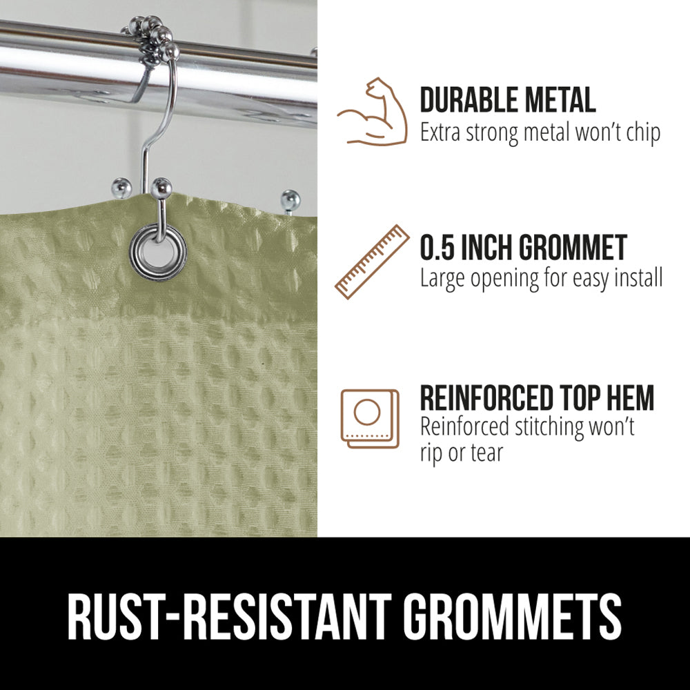 Waffle Shower Curtain Gorilla Grip
