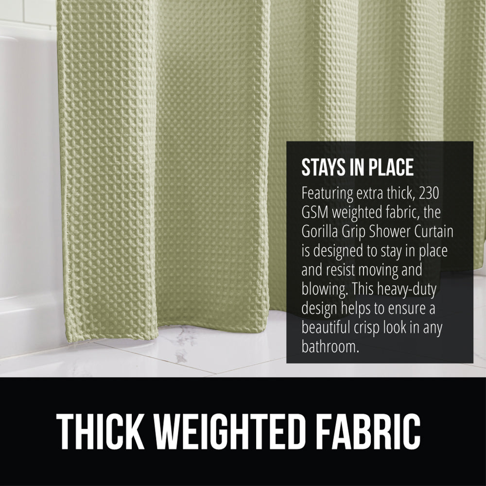 Waffle Shower Curtain Gorilla Grip