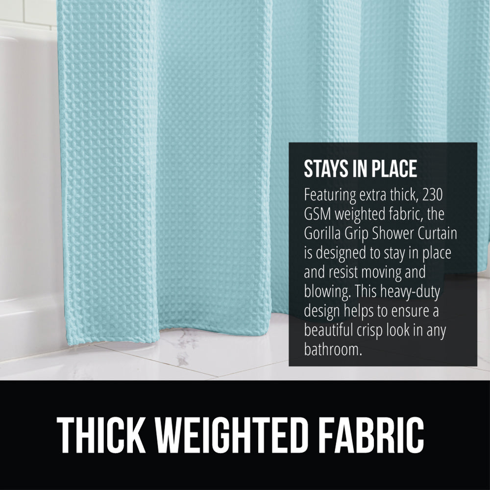 Waffle Shower Curtain Gorilla Grip